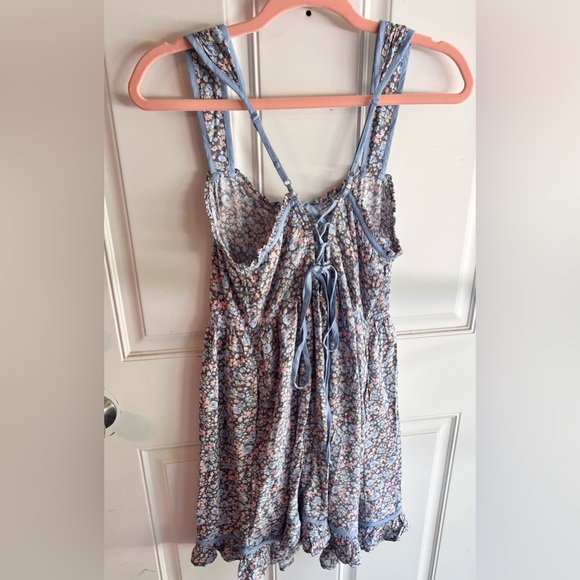 NWT American Eagle Outfitters Sun Dress Floral Flowy Ruffle size Large - Picture 2 of 9